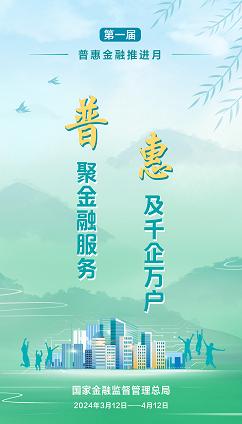 第一届“普惠金融推进月”宣传模板